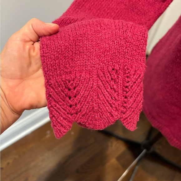 Sundance women’s raspberry tunic sweater, L - Picture 4 of 6